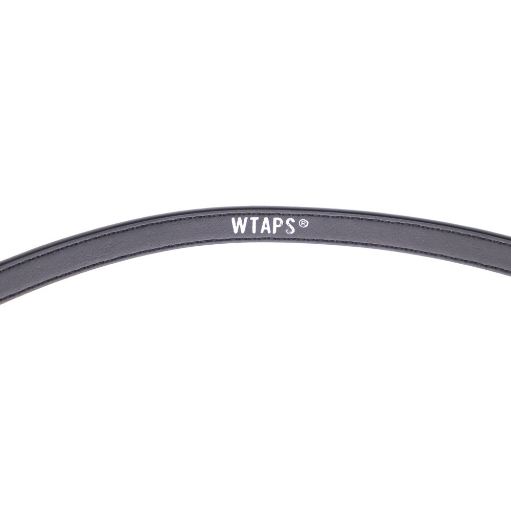 WTAPS(ダブルタップス) T15 / BELT / SYNTHETIC シンセティックレザー ナローベルト ブラック