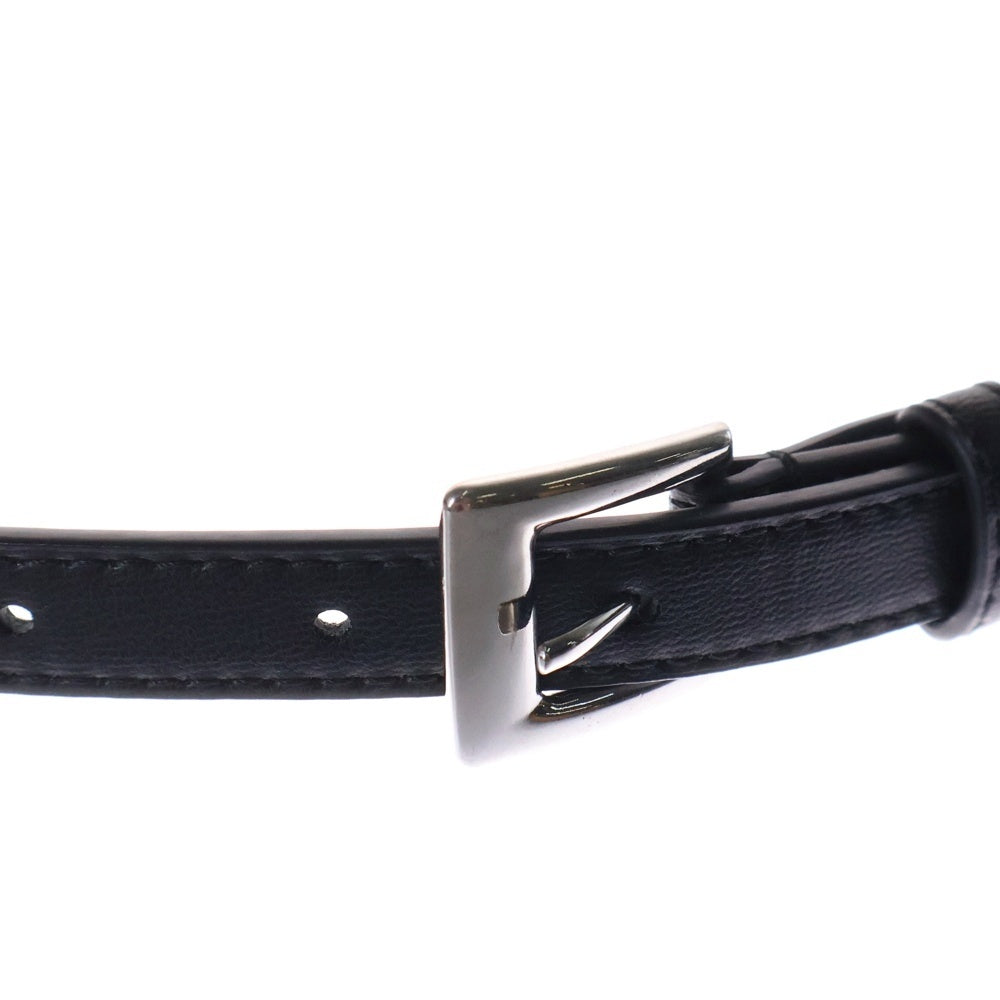 WTAPS(ダブルタップス) T15 / BELT / SYNTHETIC シンセティックレザー ナローベルト ブラック
