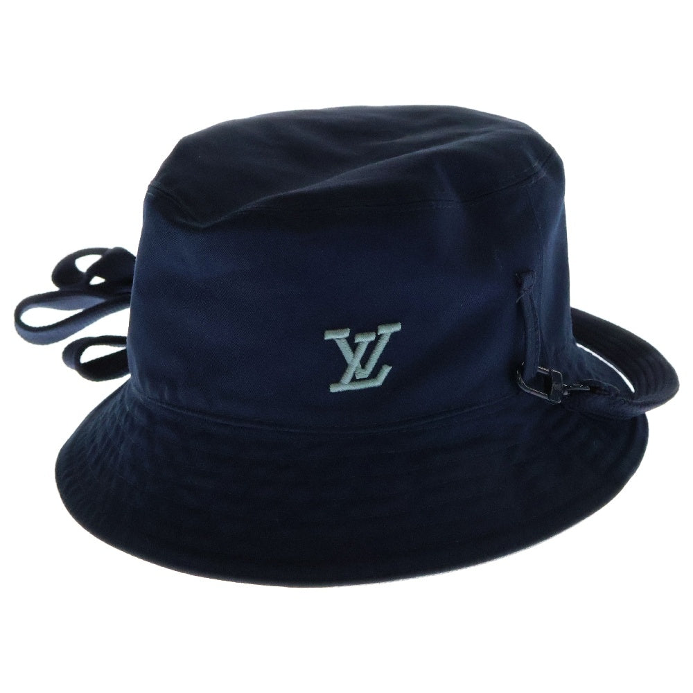 LOUIS VUITTON(ルイヴィトン) バケットハット LV プレイ アエログラム リバーシブル ハット M7384L ブルー/ネイビー