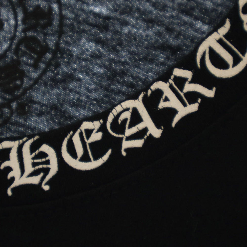 CHROME HEARTS(クロムハーツ) CH L/S /1 ネックロゴプリント長袖Tシャツ カットソー ブラック