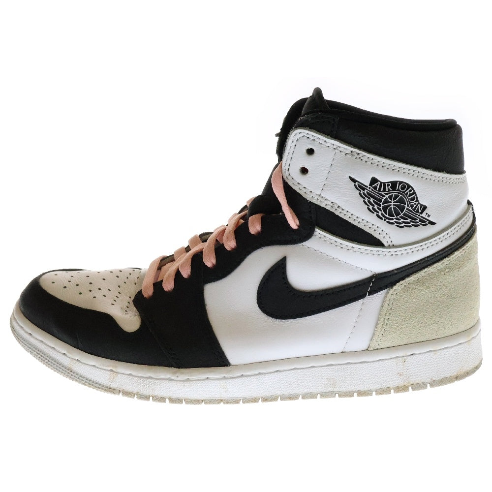 NIKE(ナイキ) AIR JORDAN 1 HIGH OG Bleached Coral 555088-108 エアジョーダン 1 ブリーチドコーラル ハイカットスニーカー グレー US8/26cm