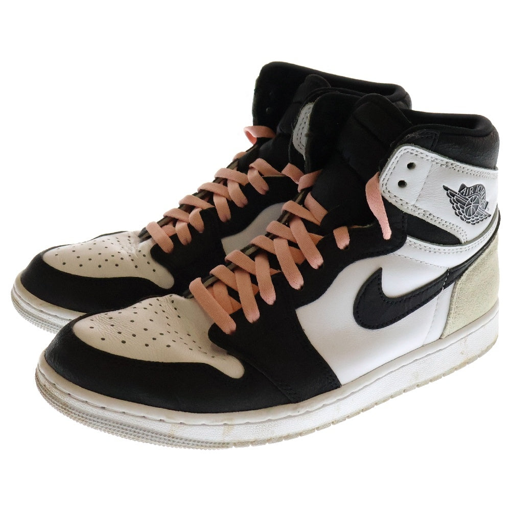 NIKE(ナイキ) AIR JORDAN 1 HIGH OG Bleached Coral 555088-108 エアジョーダン 1 ブリーチドコーラル ハイカットスニーカー グレー US8/26cm