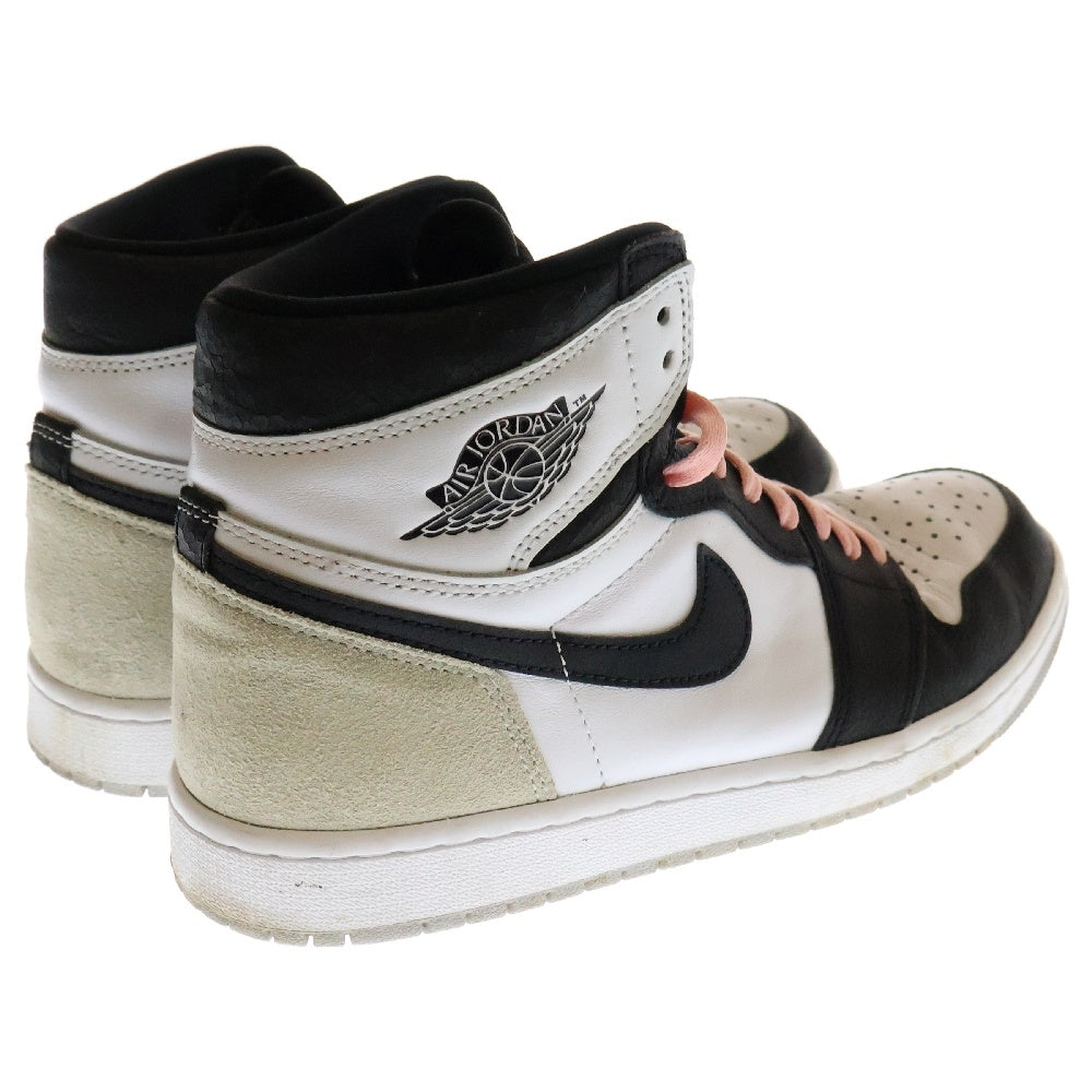 NIKE(ナイキ) AIR JORDAN 1 HIGH OG Bleached Coral 555088-108 エアジョーダン 1 ブリーチドコーラル ハイカットスニーカー グレー US8/26cm