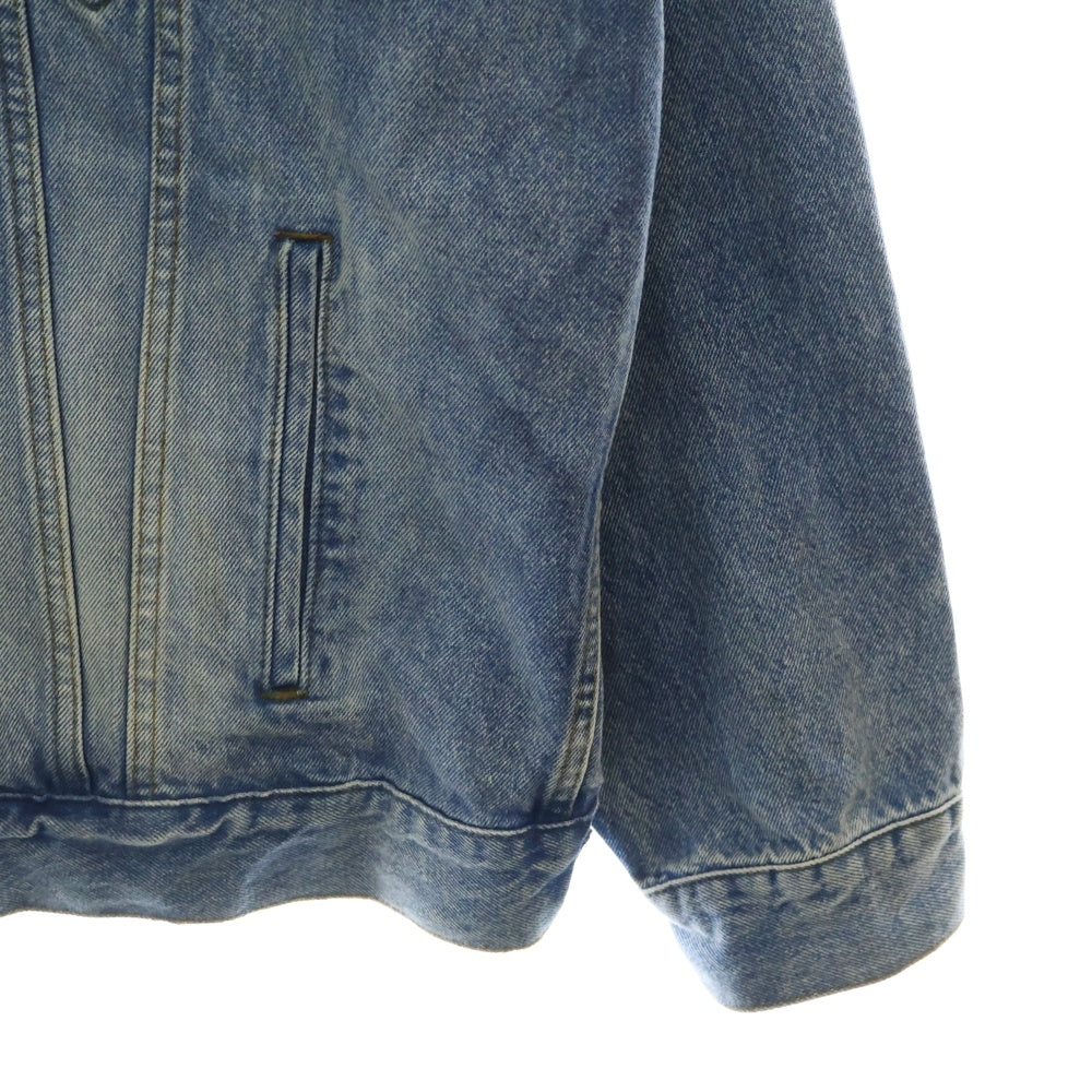 BALENCIAGA(バレンシアガ) 21AW バックBBロゴ スプレーペイント デニムジャケット インディゴ 678354 TCW03