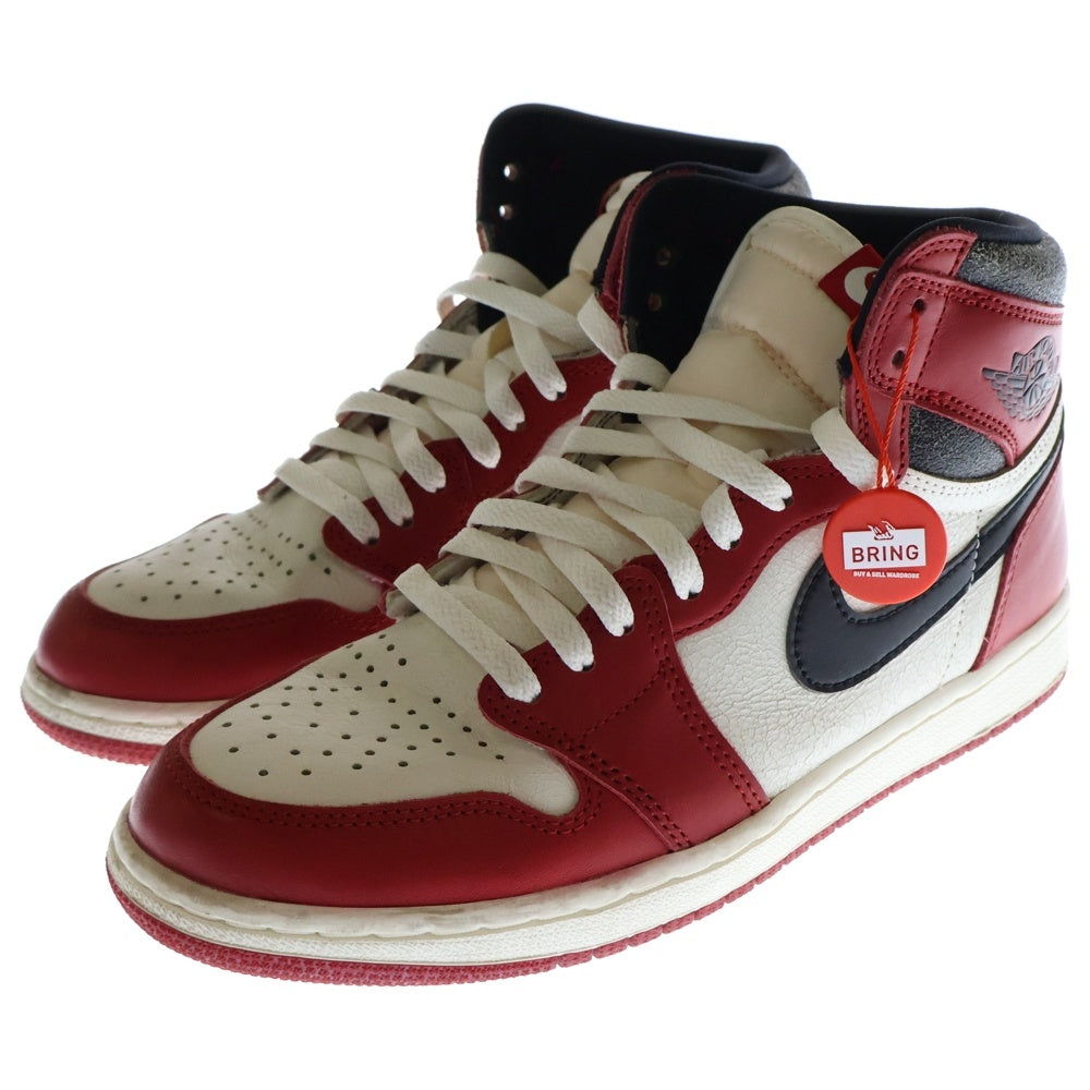 NIKE(ナイキ) AIR JORDAN 1 LOST&FOUND DZ5485-612 エアジョーダン1 ロスト&ファウンド シカゴ ハイカットスニーカー ホワイト/レッド US9/27cm