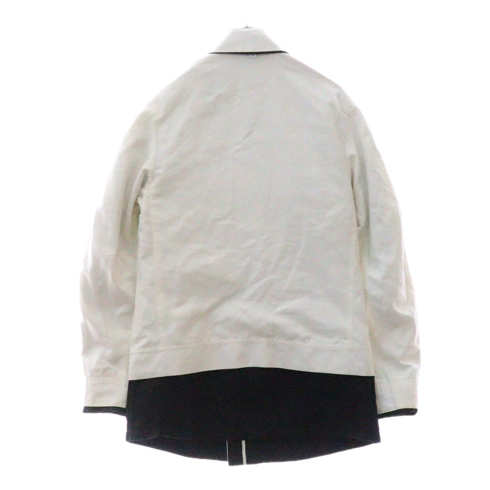 BURBERRY(バーバリー) Kaban Reversible Striped Technical Linen Field Jacket リバーシブル テクニカル リネン フィールド ジャケット ブラック 4559093