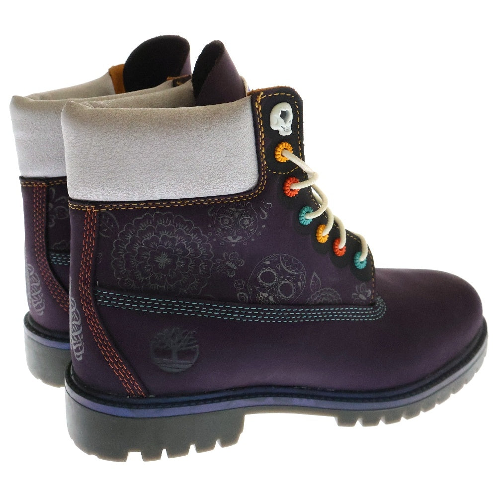 Timberland(ティンバーランド) ヘリテージ 6インチ レースアップ ウォータープルーフ ブーツ パープル A41MW-EJJ