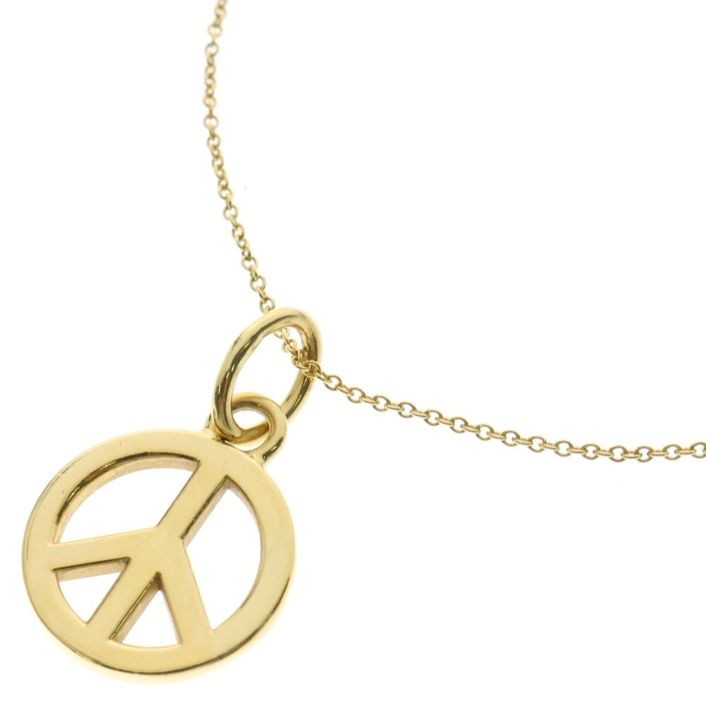 TIFFANY & Co.(ティファニー) OLD PEACE SIGN 18K NECKLACE オールド ピースサイン ネックレス ゴールド