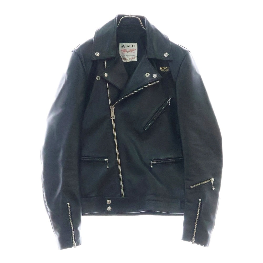 Lewis Leathers(ルイスレザー) 441T CYCLONE TIGHT FIT サイクロン タイトフィット ホースハイド ダブルライダース レザージャケット ブラック