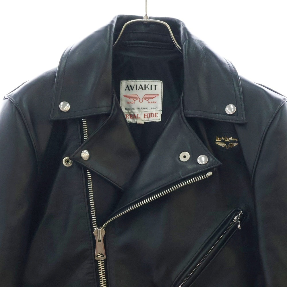 Lewis Leathers(ルイスレザー) 441T CYCLONE TIGHT FIT サイクロン タイトフィット ホースハイド ダブルライダース レザージャケット ブラック