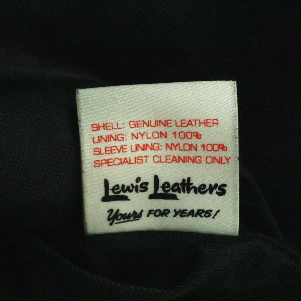 Lewis Leathers(ルイスレザー) 441T CYCLONE TIGHT FIT サイクロン タイトフィット ホースハイド ダブルライダース レザージャケット ブラック