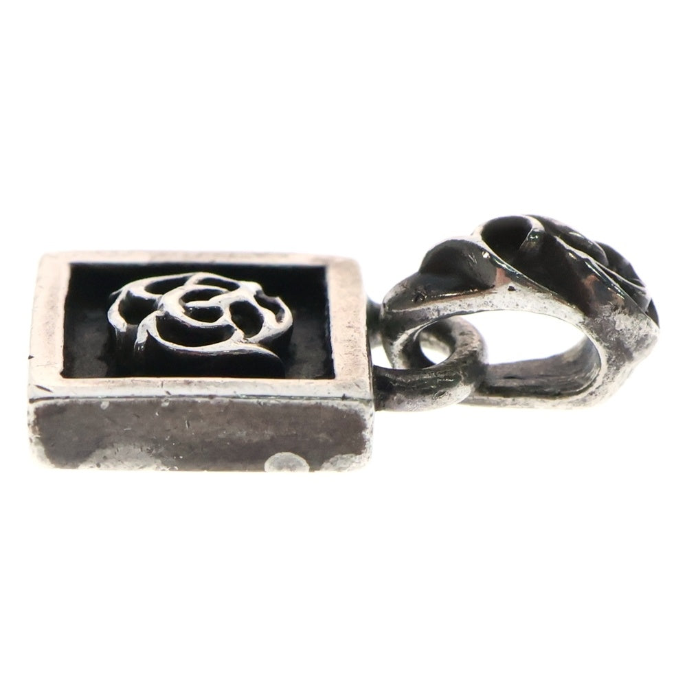 CHROME HEARTS(クロムハーツ) FRAMED FLRL フレームドフローラル チャーム シルバーネックレストップ シルバー