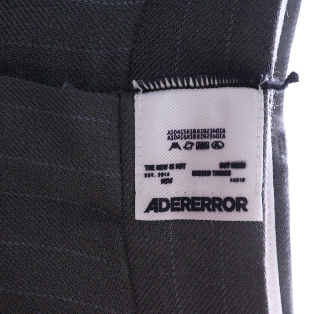 ADER ERROR(アーダーエラー) Lawren slacks セミオーバー ポリエステル スラックス グレー BN01SSSA0205GR