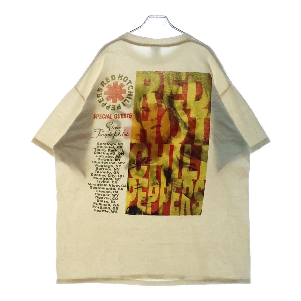 VINTAGE(ヴィンテージ) 90s RED HOT CHILI PEPPERS BOOTLEG TEE レッドホットチリペッパーズ ブートレグ 両面プリント クルーネック 半袖Tシャツ ホワイト