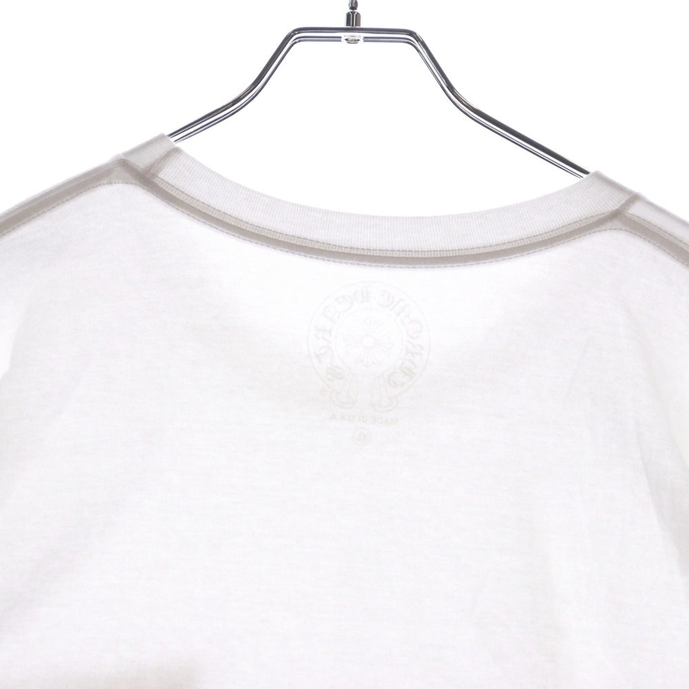 CHROME HEARTS(クロムハーツ) Miami Horseshoe S/S Tee マイアミ限定 バック ホースシュー クルーネック半袖Tシャツカットソー ホワイト