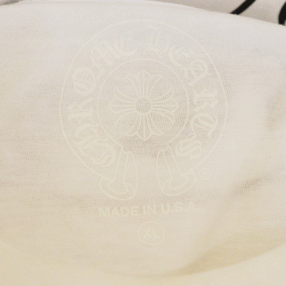 CHROME HEARTS(クロムハーツ) Miami Horseshoe S/S Tee マイアミ限定 バック ホースシュー クルーネック半袖Tシャツカットソー ホワイト