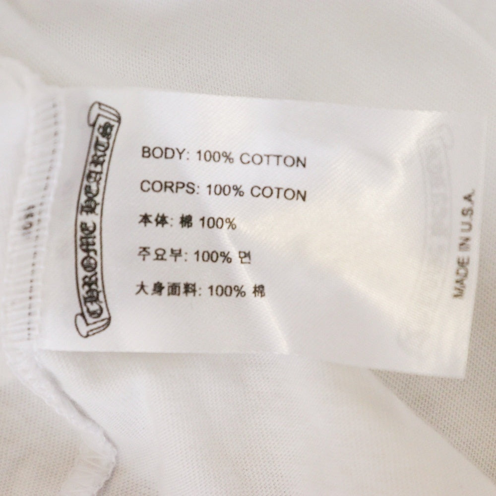 CHROME HEARTS(クロムハーツ) Miami Horseshoe S/S Tee マイアミ限定 バック ホースシュー クルーネック半袖Tシャツカットソー ホワイト