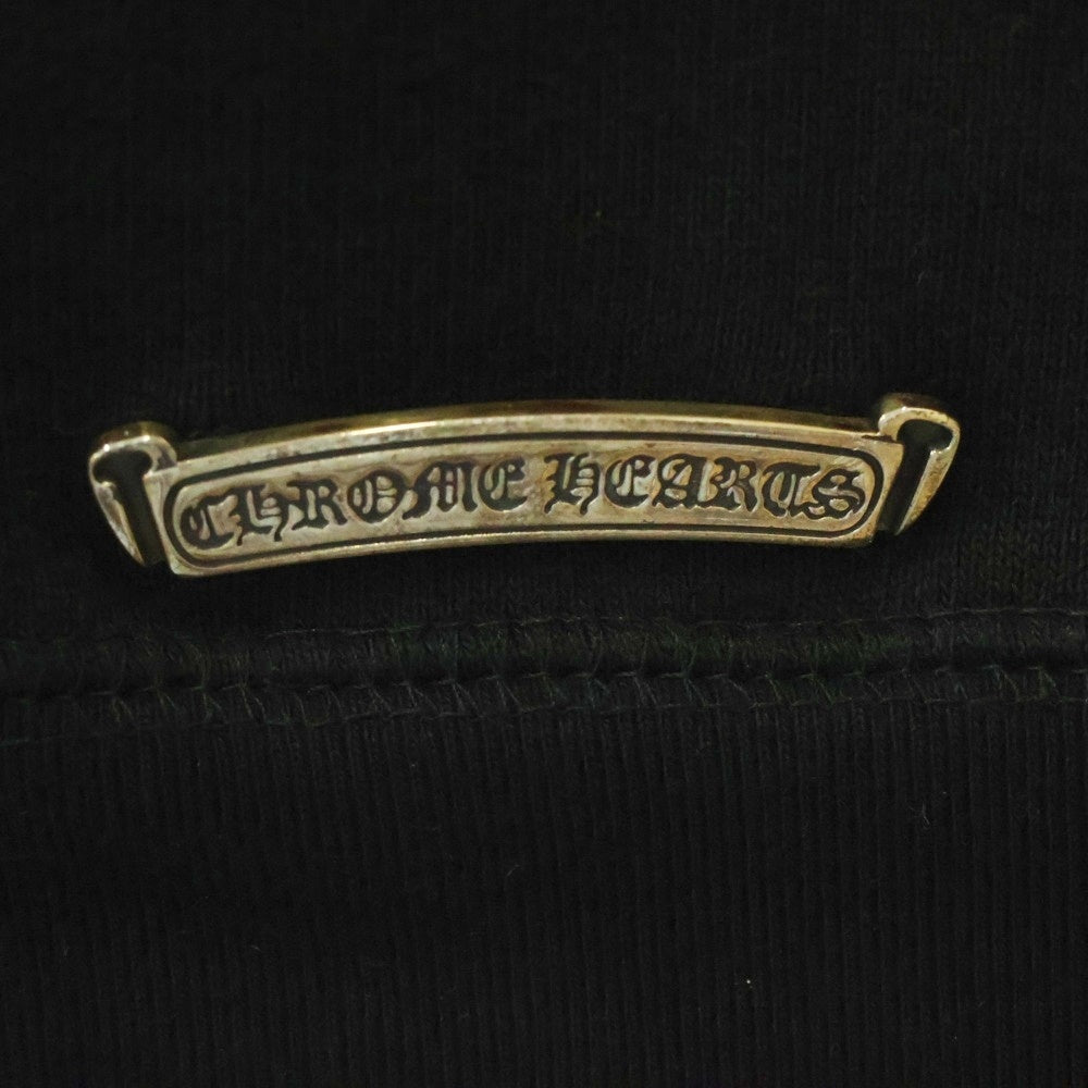 CHROME HEARTS(クロムハーツ) SAILIN ON ZIP HD セメタリークロス刺繍ジップアップパーカー ブラック