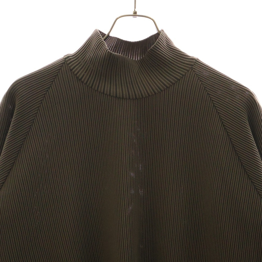 Stein(シュタイン) 22AW OVERSIZED GRADATION PLEATS LS オーバーサイズグラデーションプリーツハイネックカットソー ブラウン ST.304