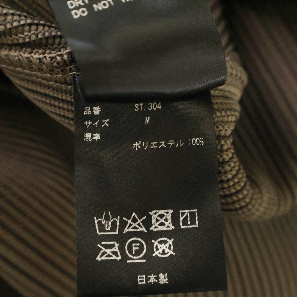 Stein(シュタイン) 22AW OVERSIZED GRADATION PLEATS LS オーバーサイズグラデーションプリーツハイネックカットソー ブラウン ST.304