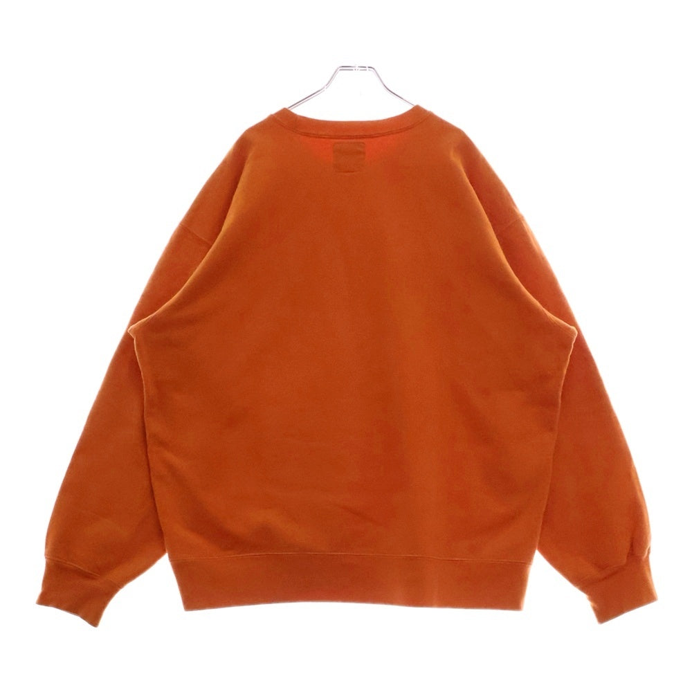 SUPREME(シュプリーム) 20AW ×Yohji Yamamoto ヨウジヤマモト フロントプリント クルーネック 長袖スウェット トレーナー オレンジ