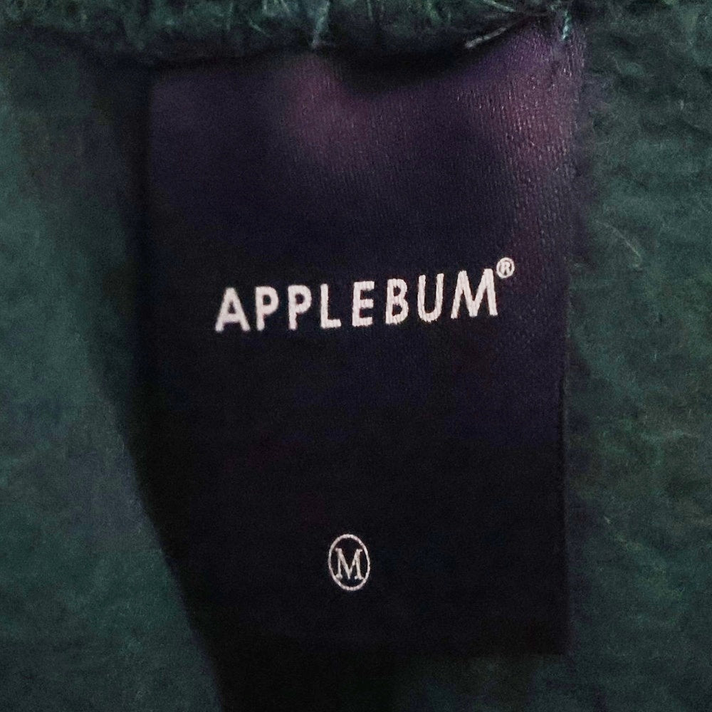 APPLEBUM(アップルバム) ×MLB メジャーリーグ ロゴ刺繍 スウェットパンツ グリーン