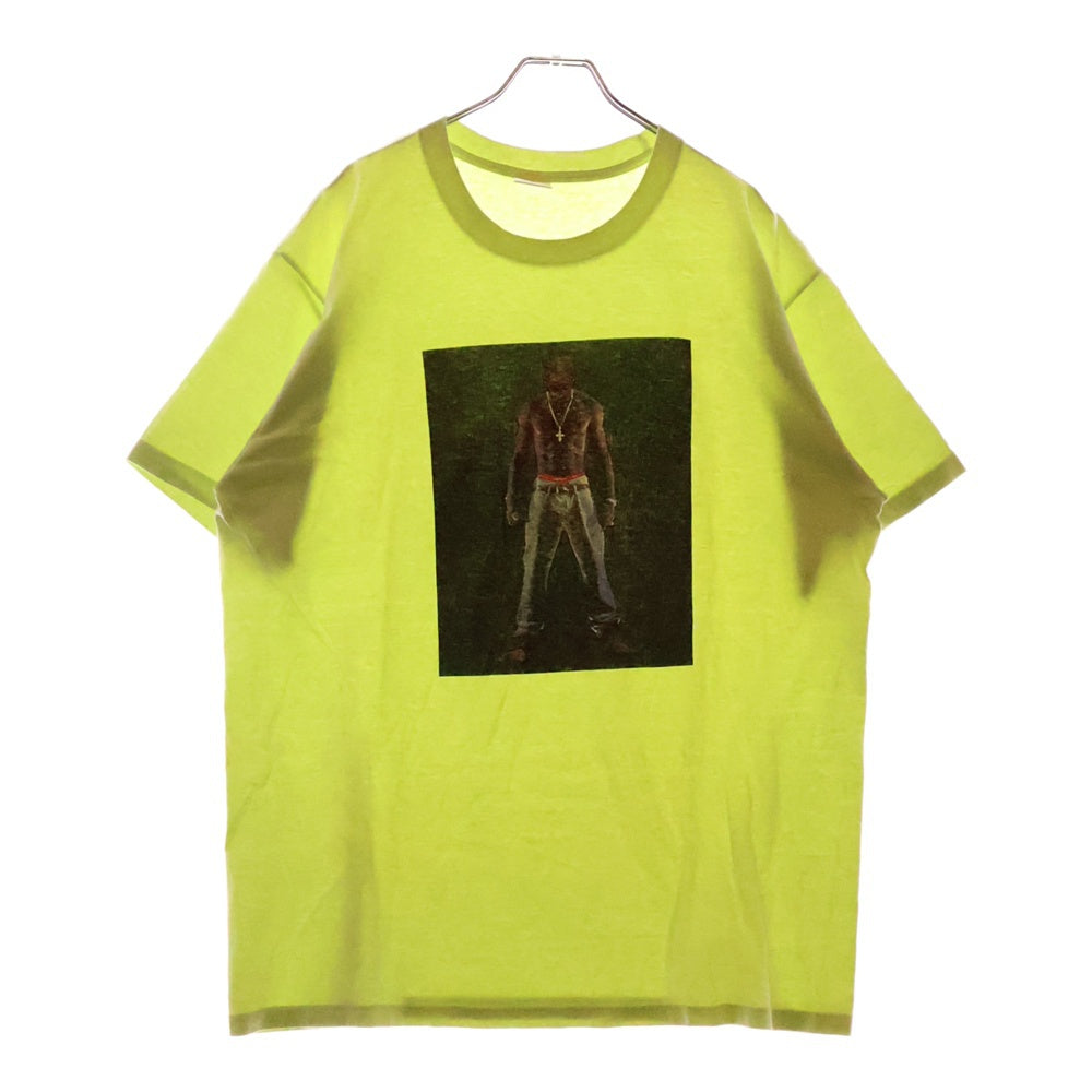 SUPREME(シュプリーム) 20SS 2PAC Hologram Tee フロントプリント クルーネック 半袖Tシャツ イエロー