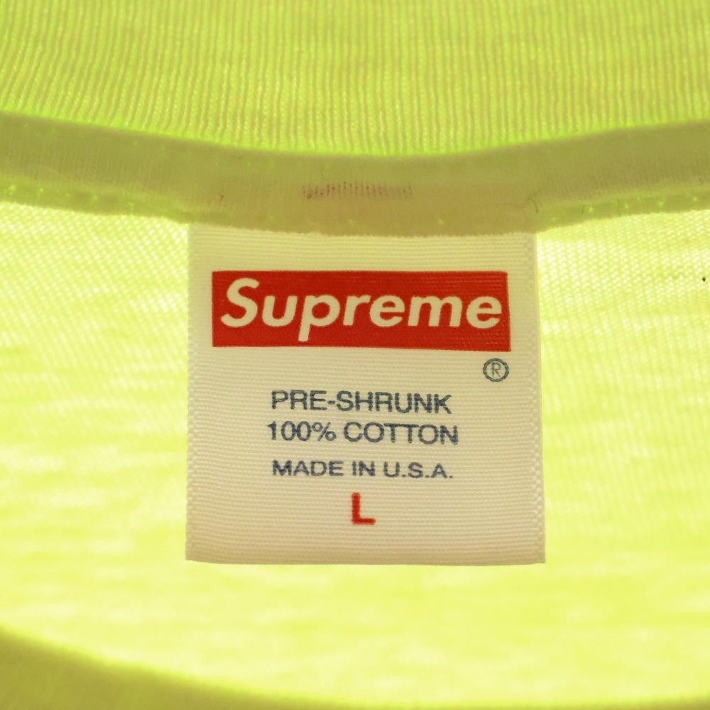 SUPREME(シュプリーム) 20SS 2PAC Hologram Tee フロントプリント クルーネック 半袖Tシャツ イエロー