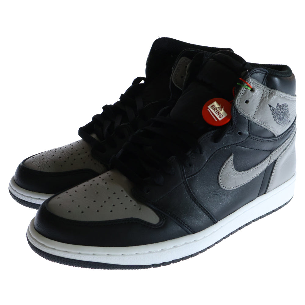 NIKE(ナイキ) AIR JORDAN1 RETRO HIGH OG SHADOW エアジョーダン1 レトロ ハイカットスニーカー シャドー グレー/ブラック US12/30cm 555088-013