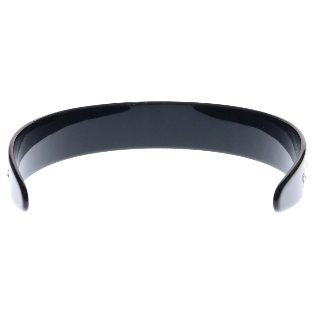 GUCCI(グッチ) Gロゴ クリスタル インターロッキング ヘアバンド ブラック レディース 628716