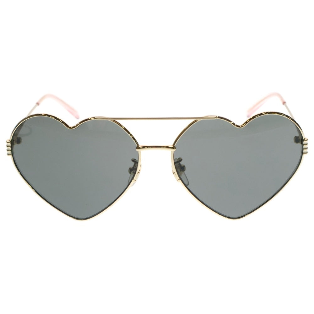 GUCCI(グッチ) ハート型 メタルフレーム ダブルブリッジ クリングスタイプ サングランス レディース GG1283S
