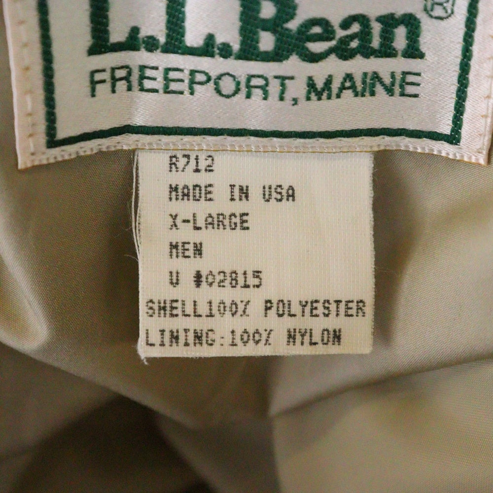 L.L.Bean(エルエルビーン) 80s USA製 ステンカラーコート ベージュ