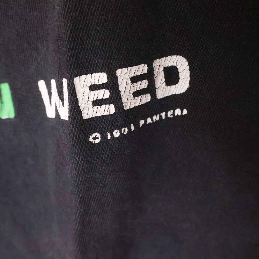 VINTAGE(ヴィンテージ) 90s PANTERA SMOKE WEED TOUR パンテラ スモークウィードツアー 半袖Tシャツ クルーネックカットソー ブラック