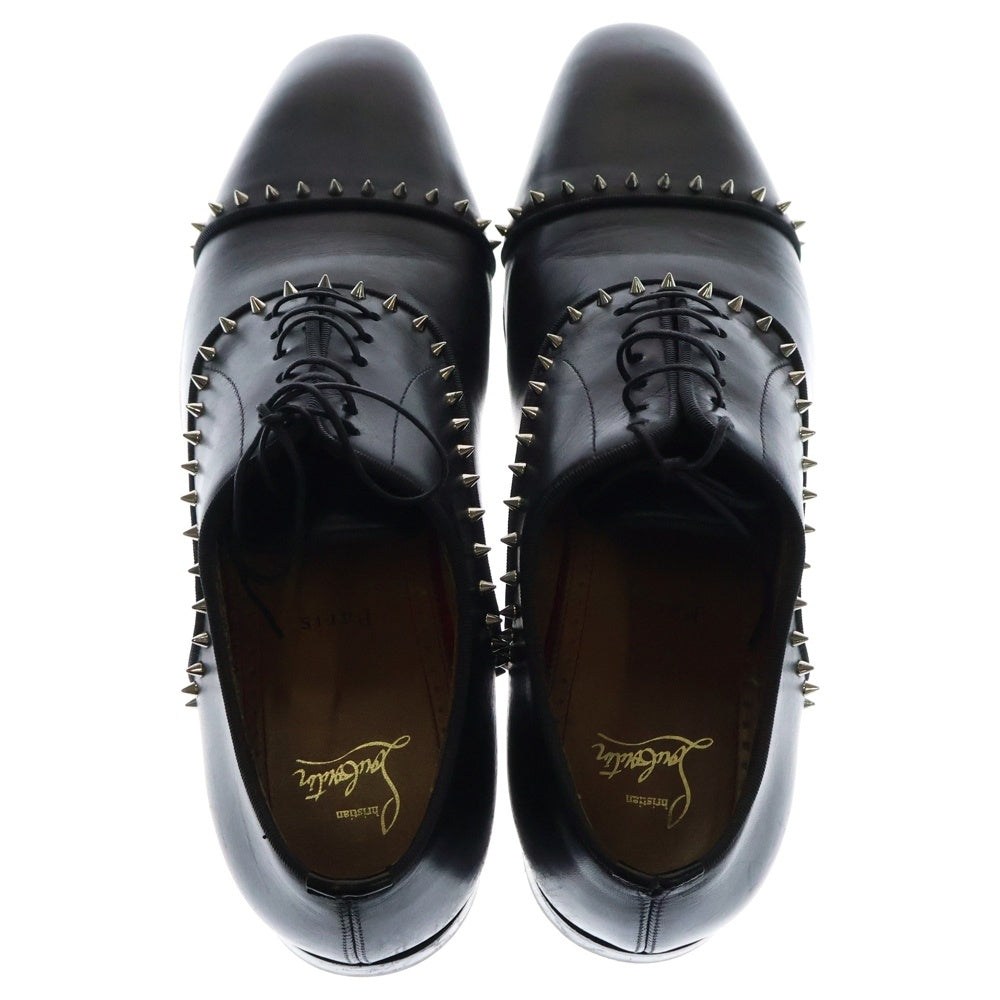 CHRISTIAN LOUBOUTIN(クリスチャンルブタン) ストレートチップパイピング スタッズ装飾 ドレスシューズ ブラック