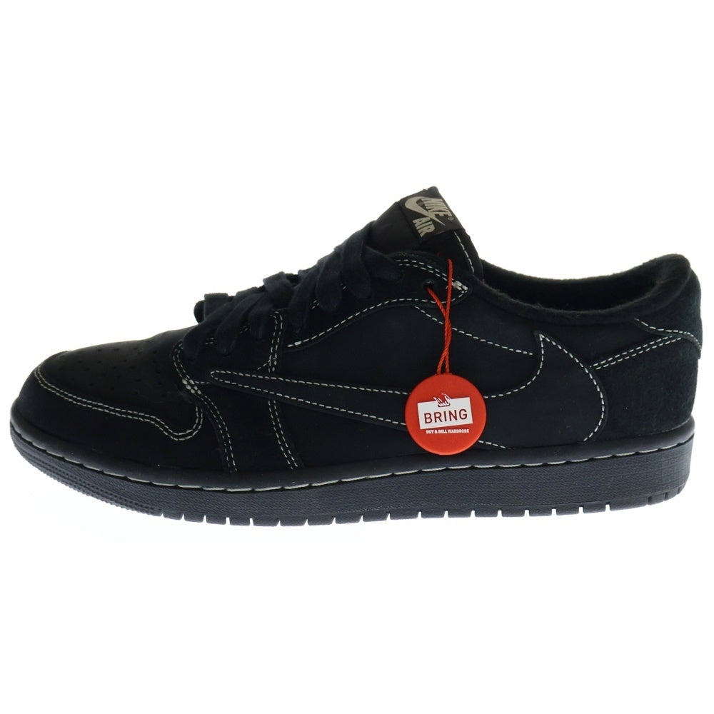 NIKE(ナイキ) ×TRAVIS SCOTT AIR JORDAN 1 LOW OG SP BLACK PHANTOM トラヴィススコット エアジョーダン1 ブラックファントム ローカットスニーカー US8.5/26.5cm DM7866-001