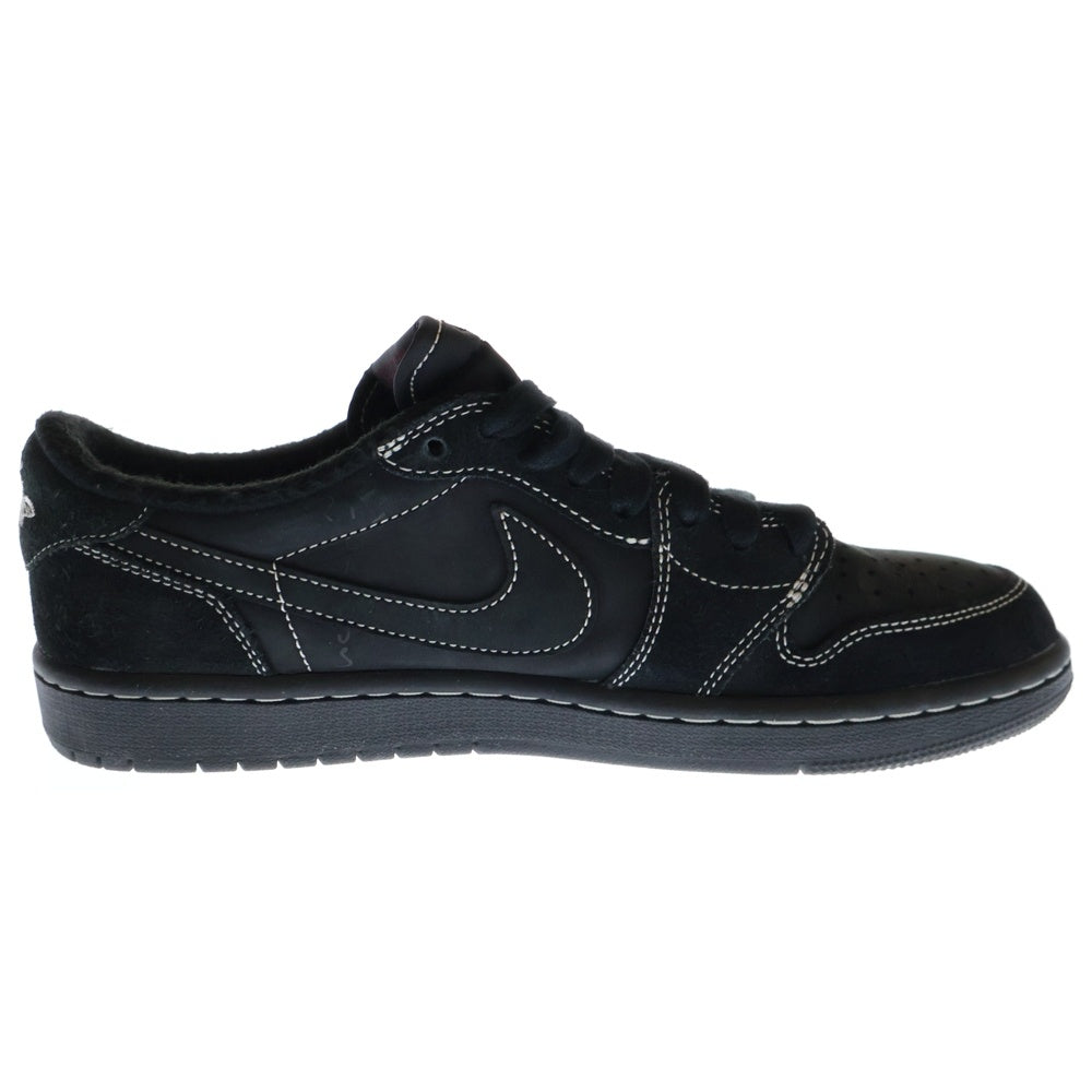 NIKE(ナイキ) ×TRAVIS SCOTT AIR JORDAN 1 LOW OG SP BLACK PHANTOM トラヴィススコット エアジョーダン1 ブラックファントム ローカットスニーカー US8.5/26.5cm DM7866-001