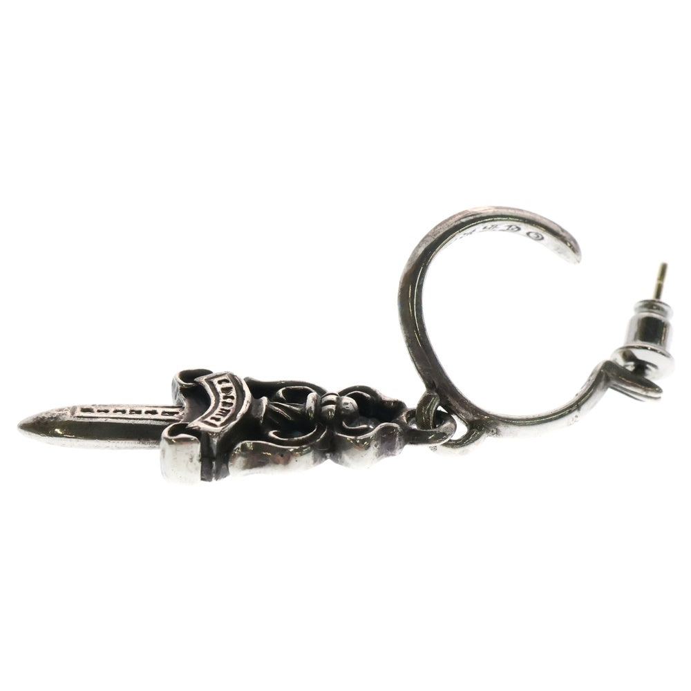 CHROME HEARTS(クロムハーツ) No5 DAGGER #5 ダガーフープ ピアス シルバー BCA106 ※キャッチ社外品