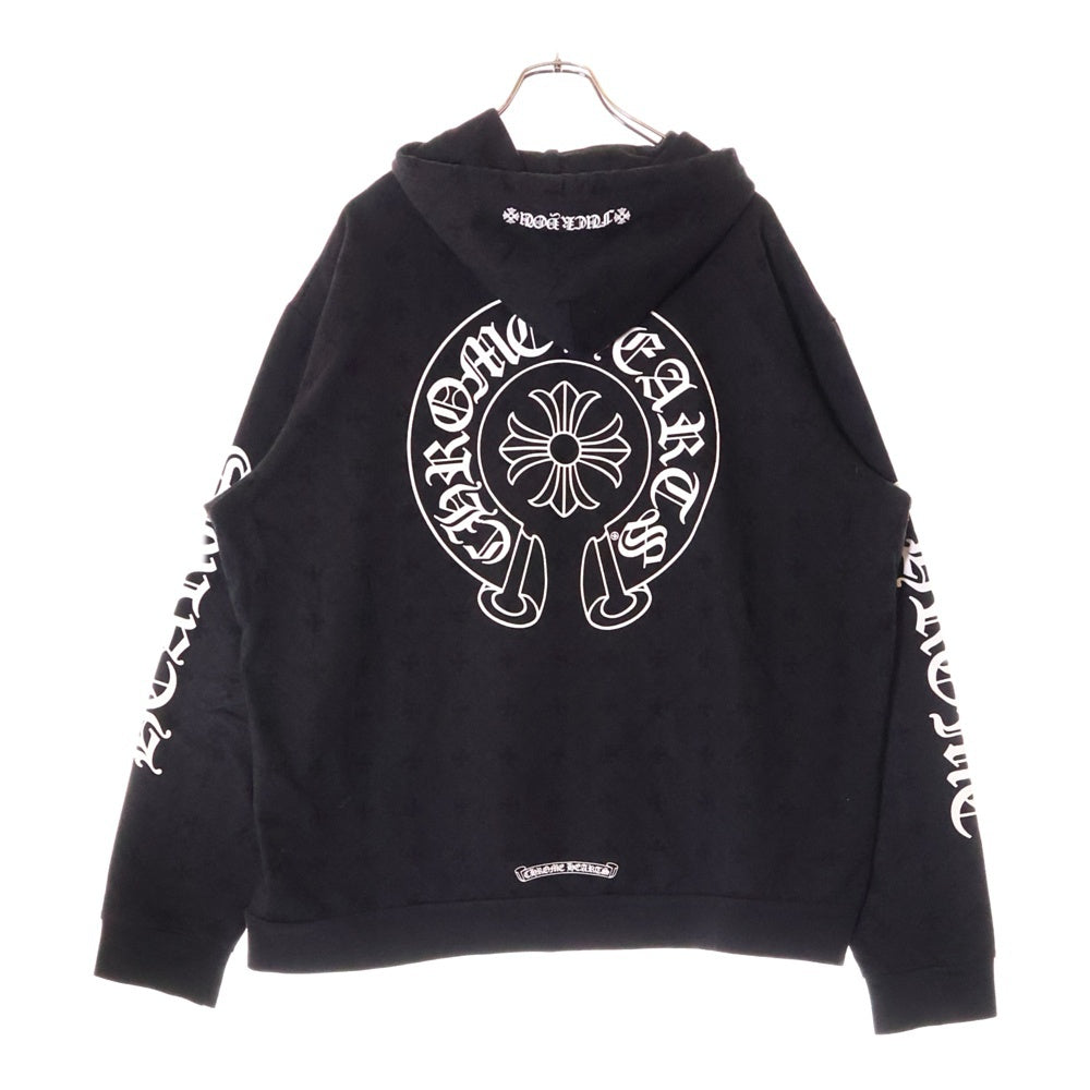 CHROME HEARTS(クロムハーツ) SWTSHRT PLVR CHプラス総柄プルオーバーパーカーブラック