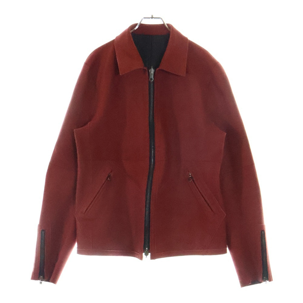 ISAMU KATAYAMA BACKLASH(イサムカタヤマバックラッシュ) ×Yohji Yamamoto ヨウジヤマモト リバーシブル レザージャケット ブラック/レッド HC-Y92-702