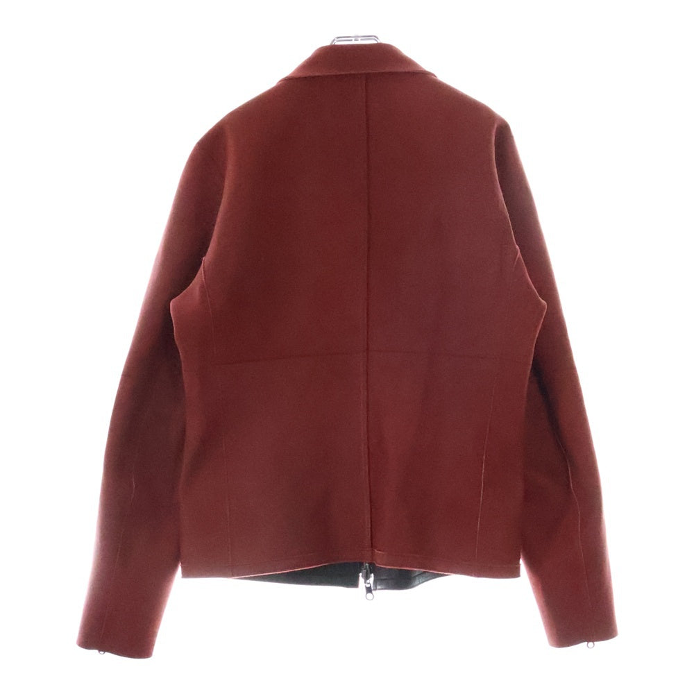 ISAMU KATAYAMA BACKLASH(イサムカタヤマバックラッシュ) ×Yohji Yamamoto ヨウジヤマモト リバーシブル レザージャケット ブラック/レッド HC-Y92-702