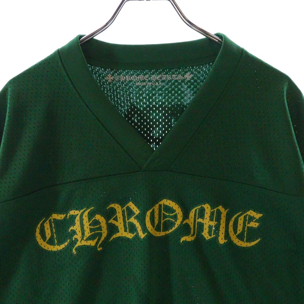 CHROME HEARTS(クロムハーツ) MESH WARM UP JERSEY CHプリントメッシュ長袖Tシャツカットソー グリーン