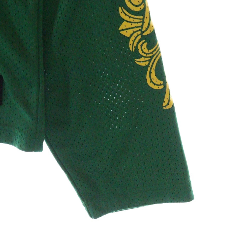 CHROME HEARTS(クロムハーツ) MESH WARM UP JERSEY CHプリントメッシュ長袖Tシャツカットソー グリーン