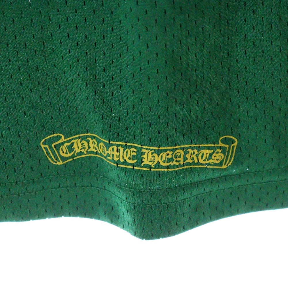 CHROME HEARTS(クロムハーツ) MESH WARM UP JERSEY CHプリントメッシュ長袖Tシャツカットソー グリーン