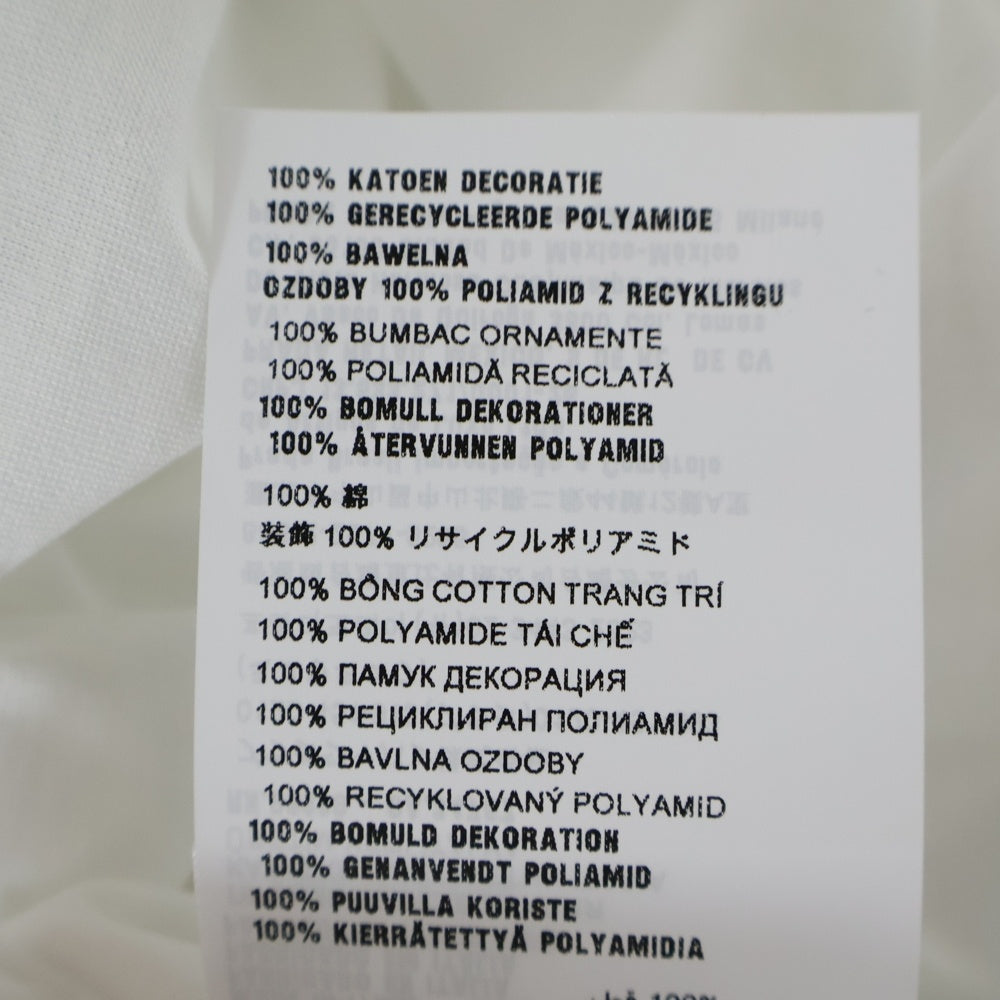 PRADA(プラダ) ナイロンロゴパッチ 半袖Tシャツ クルーネックカットソー ホワイト 35838R S162 10GN