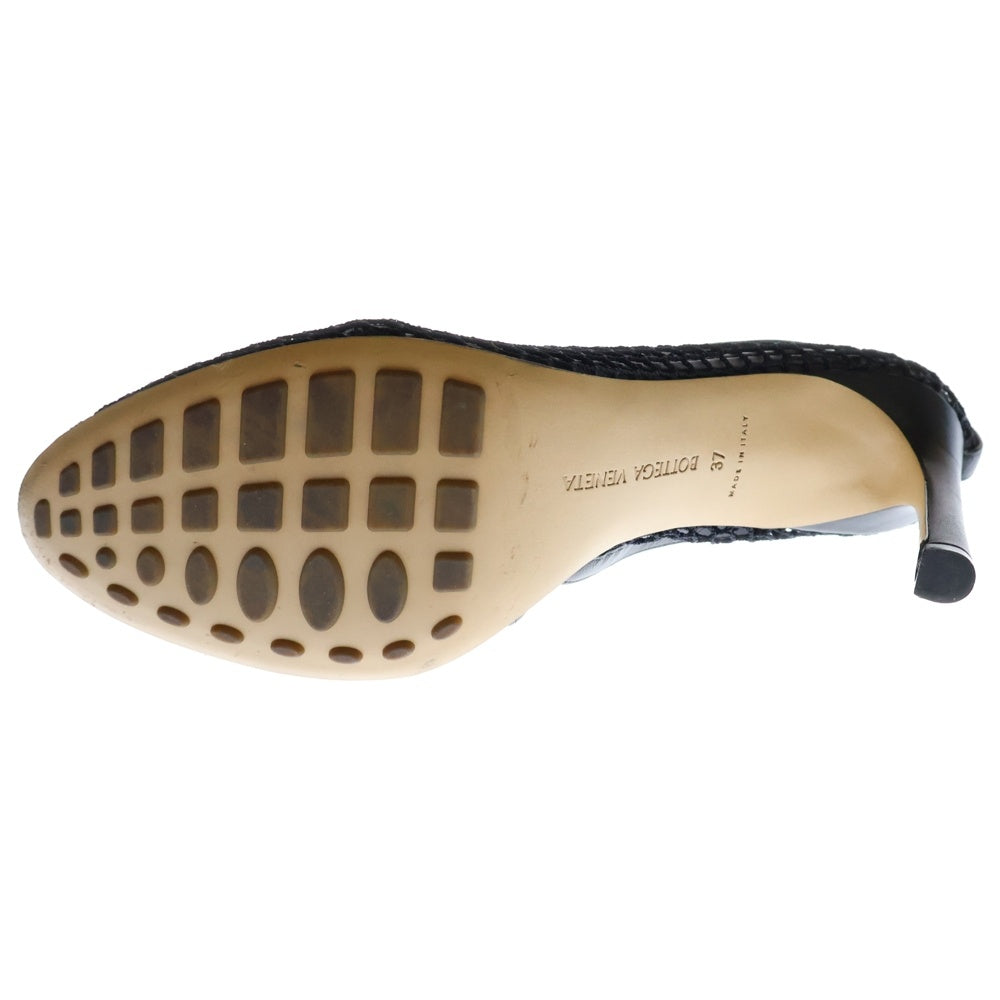 BOTTEGA VENETA(ボッテガヴェネタ) チェーン装飾 メッシュ ヒールパンプス ブラック レディース