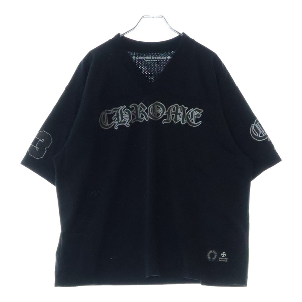 CHROME HEARTS(クロムハーツ) MESH WARM UP JERSEY TEE CHプリントメッシュジャージー半袖Tシャツ ブラック