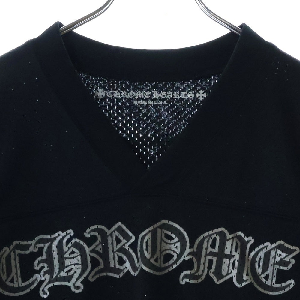 CHROME HEARTS(クロムハーツ) MESH WARM UP JERSEY TEE CHプリントメッシュジャージー半袖Tシャツ ブラック