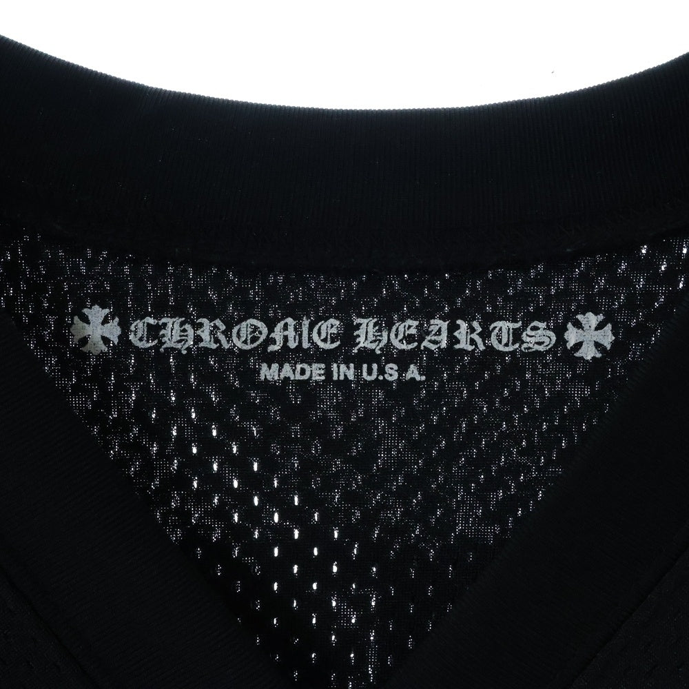 CHROME HEARTS(クロムハーツ) MESH WARM UP JERSEY TEE CHプリントメッシュジャージー半袖Tシャツ ブラック
