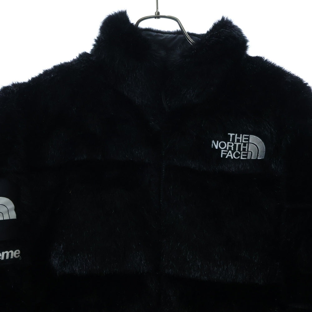 SUPREME(シュプリーム) 20AW×THE NORTH FACE Faux Fur Nuptse Jacket ノースフェイス ファー ヌプシ ダウンジャケット ブラック NF0A55VT