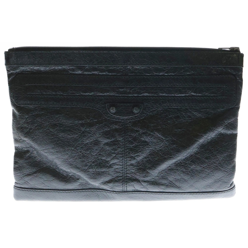 BALENCIAGA(バレンシアガ) レザークラッチバッグ ブラック 519613